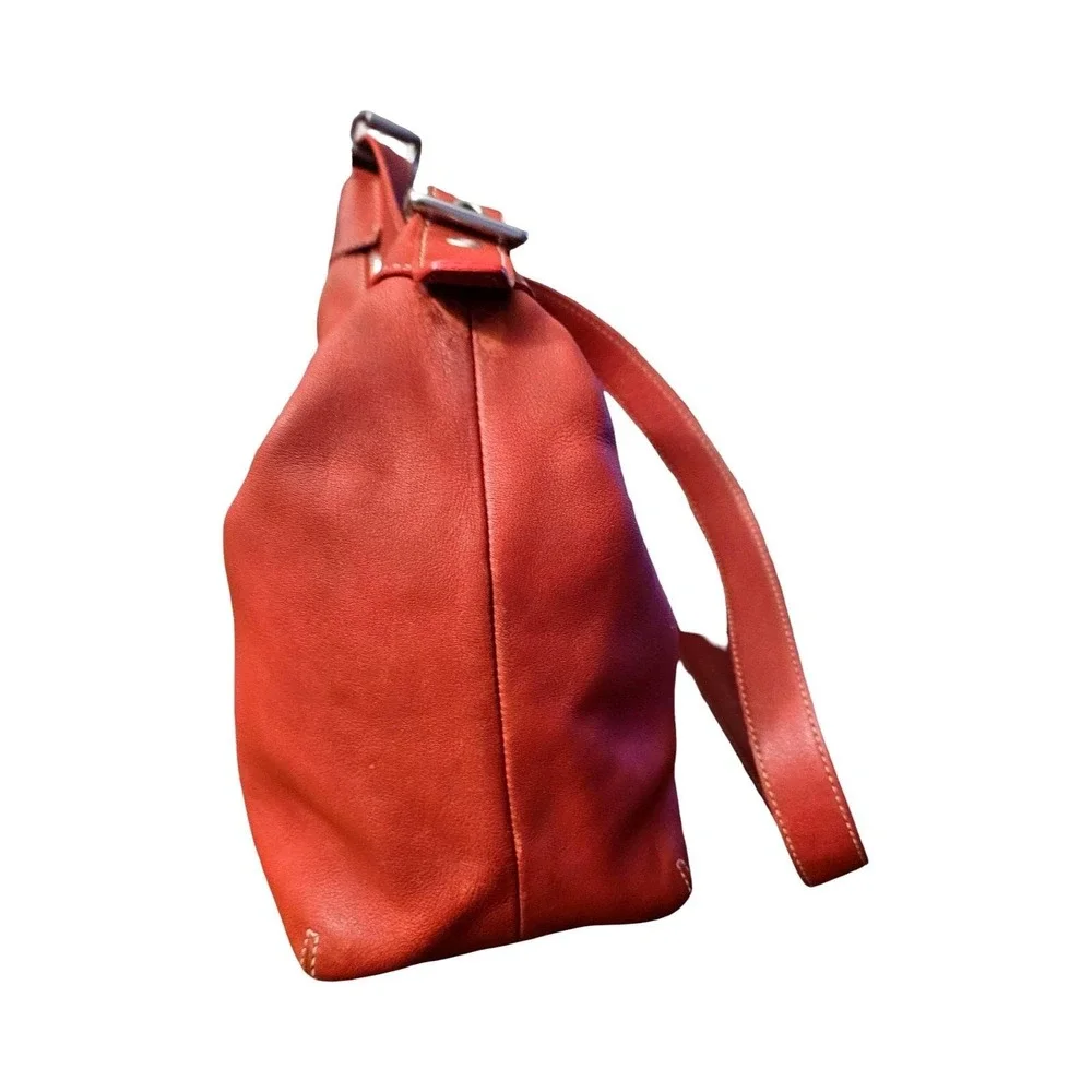Coach Ergo‎ Red Leather Hobo Bag Vintage Shoulder Bag 9566